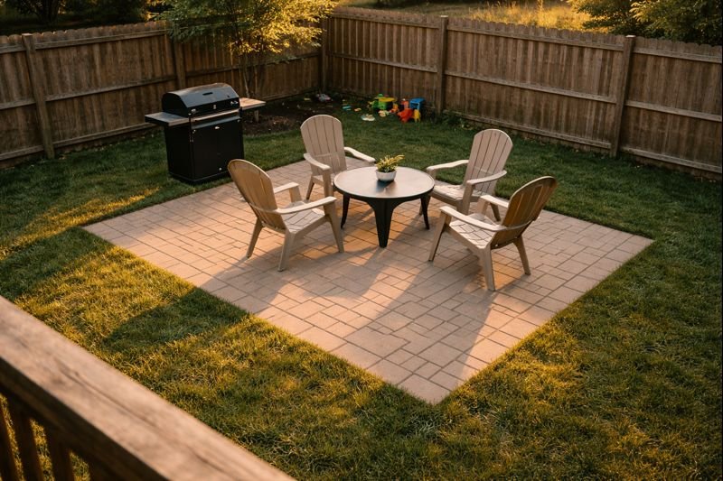 Backyard Paver Patio Landscape